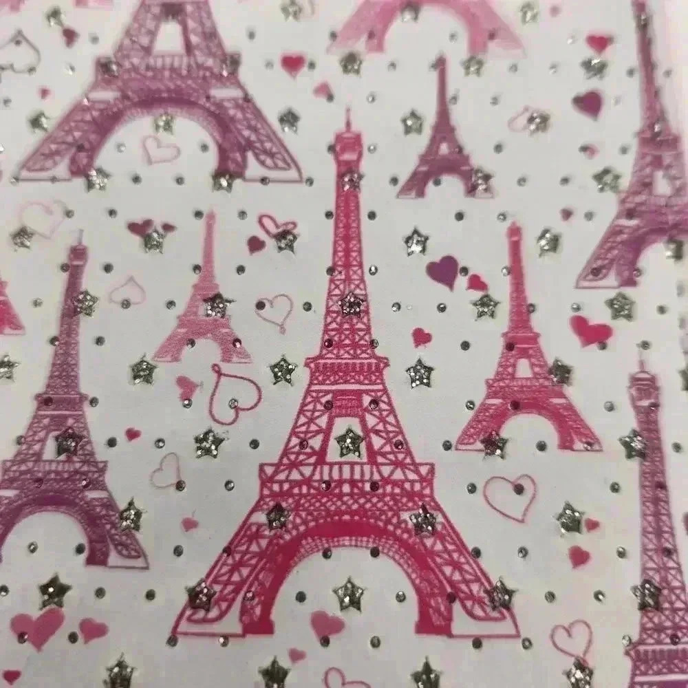 NWOTEiffel Tower Paris Zipper Wallet Pink Purple White Silver Sparkle Xmas Gift - Picture 4 of 6